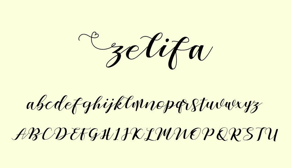 zelifa font