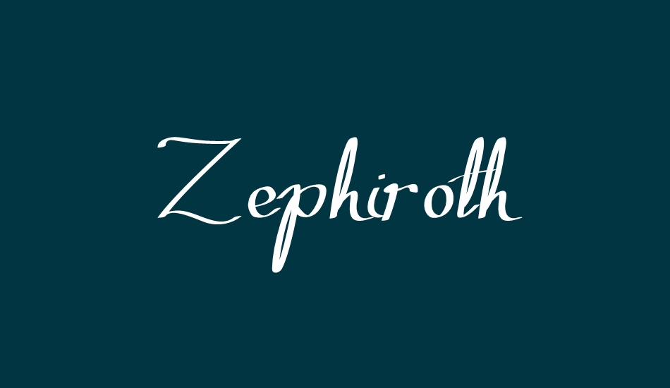 zephiroth font big
