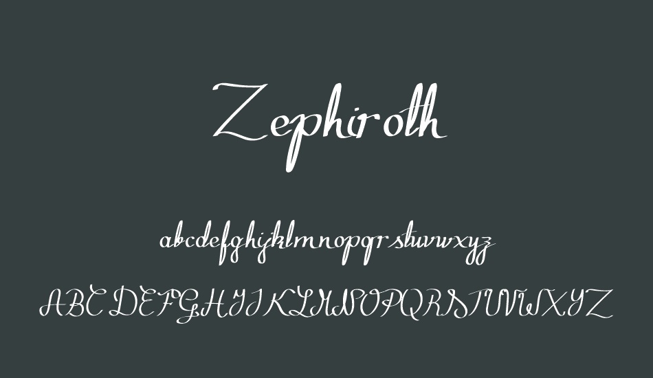 zephiroth font