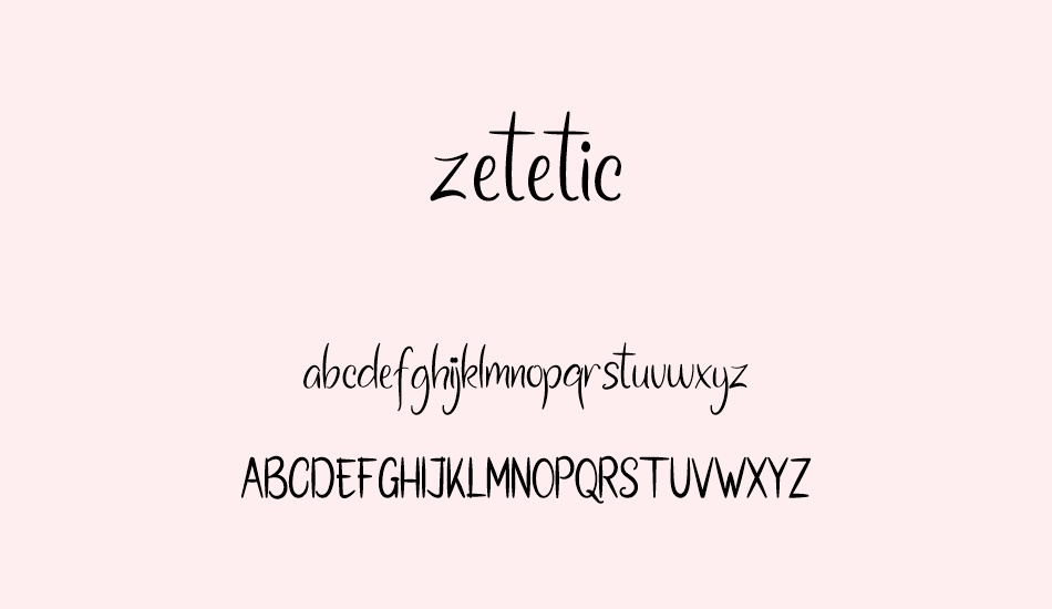 zetetic font