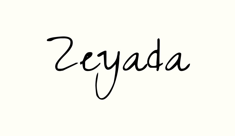 zeyada font big