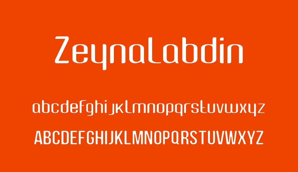 zeynalabdin font