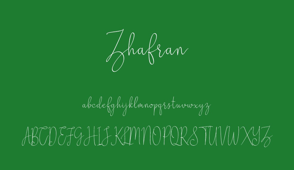 zhafran font