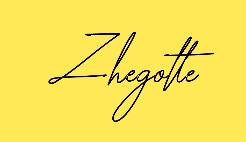 zhegotte font big