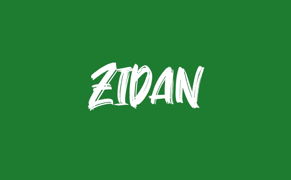 Zidan font big