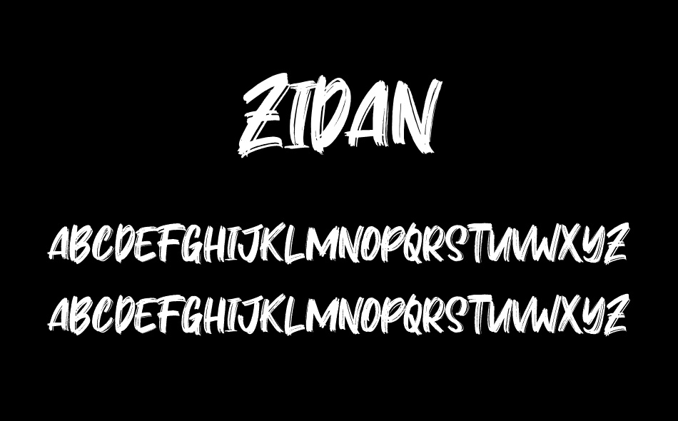 Zidan font