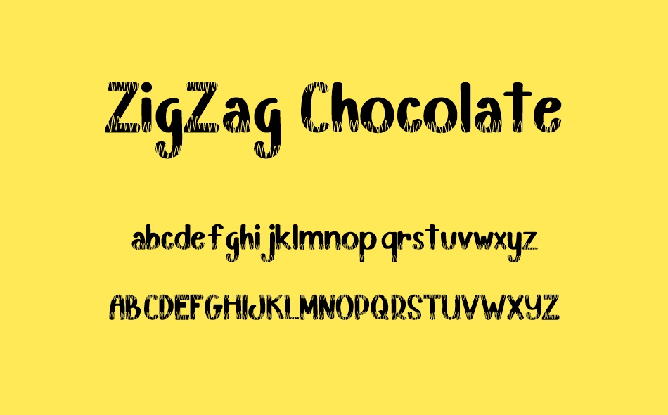 ZigZag Chocolate font