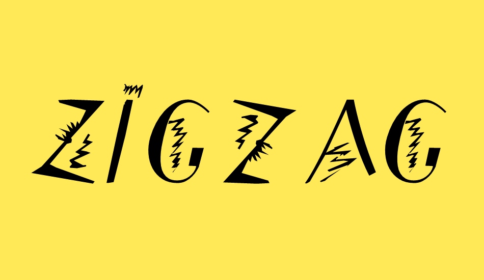 zigzagdisplays font big