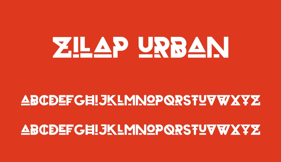 zilap-urban font