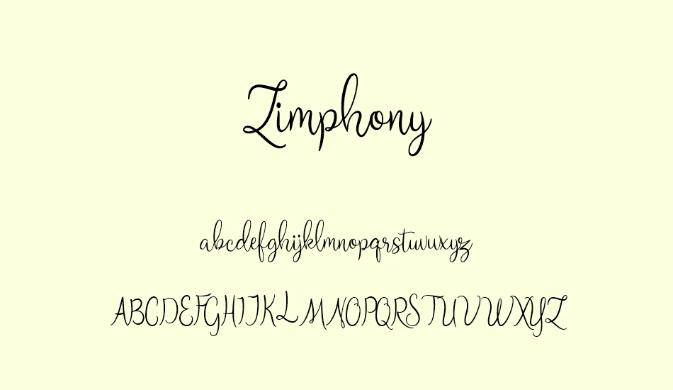 zimphony font