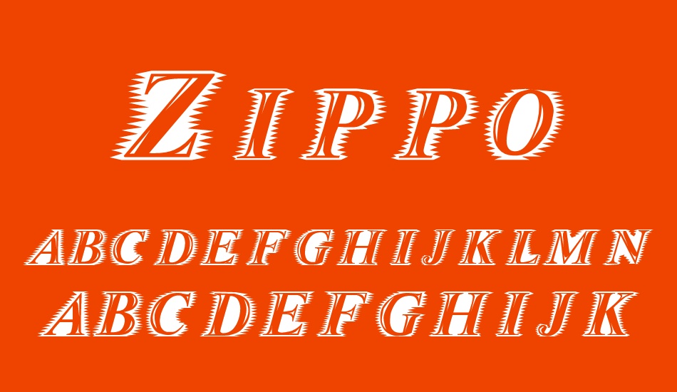 zippo font