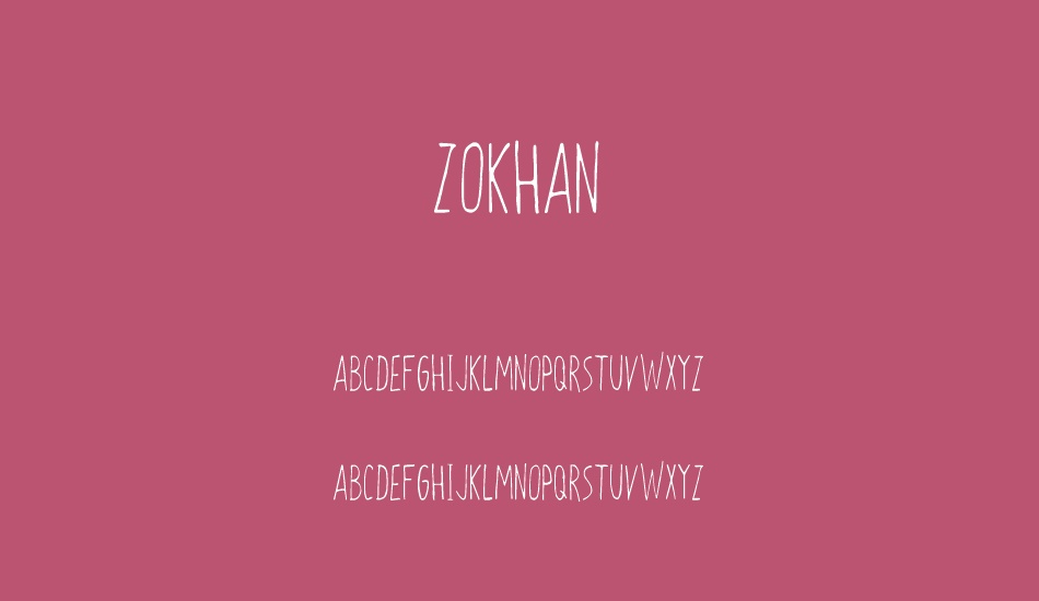 zokhan font