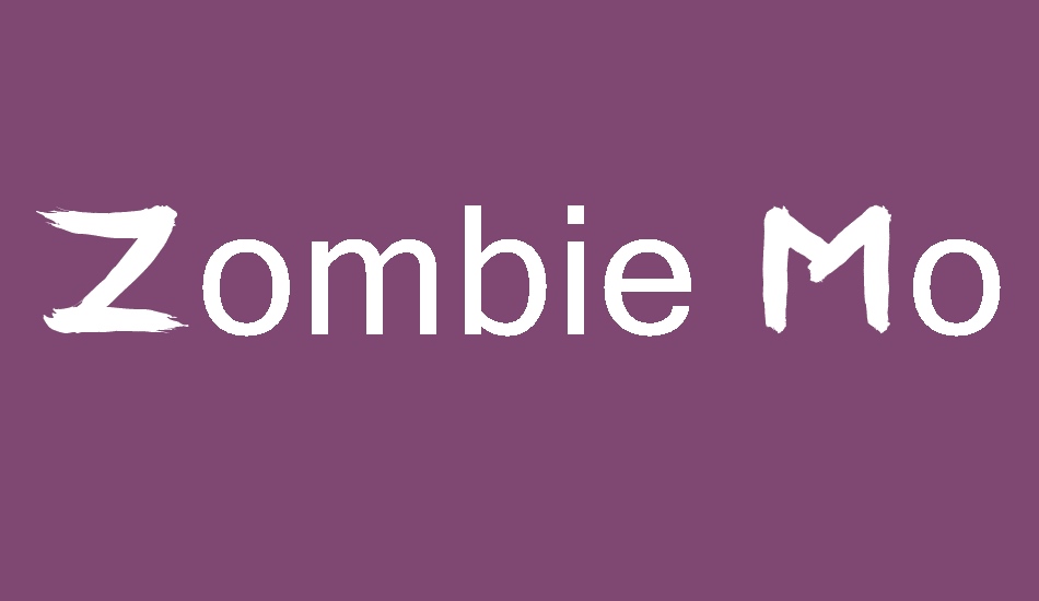 zombie-morning font big