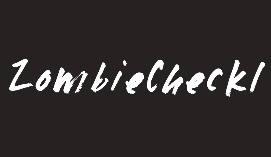 zombiechecklist font big