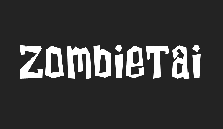 zombietai font big