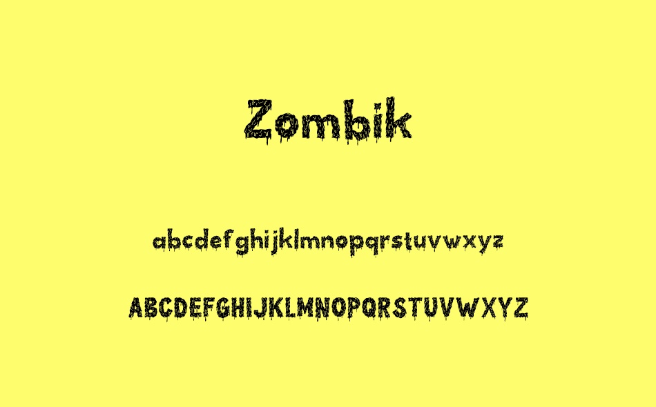 Zombik font