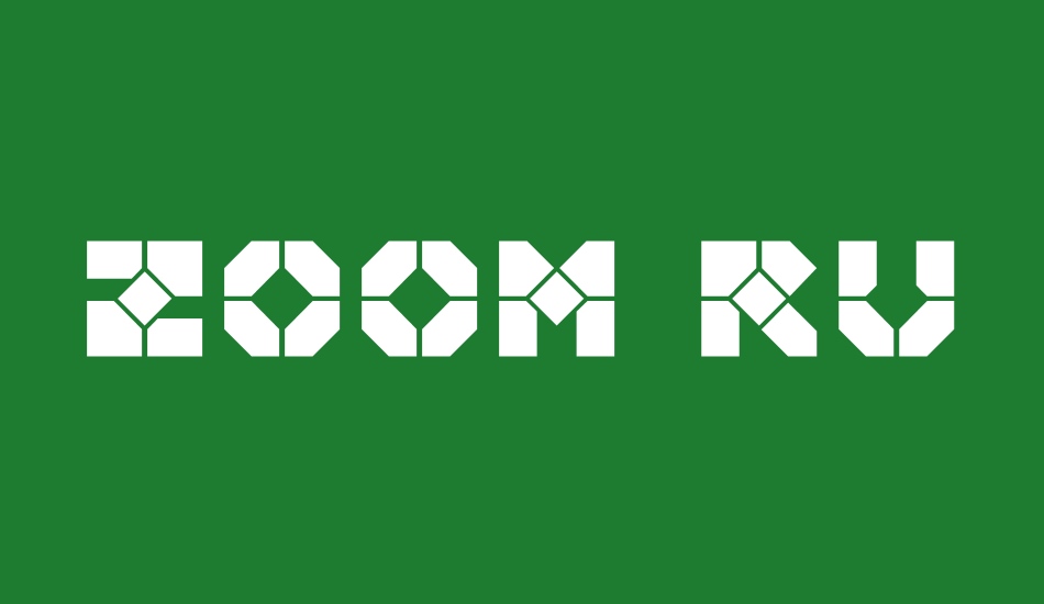 zoom-runner font big