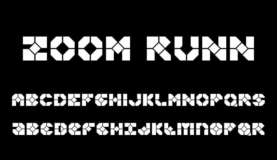 zoom-runner font