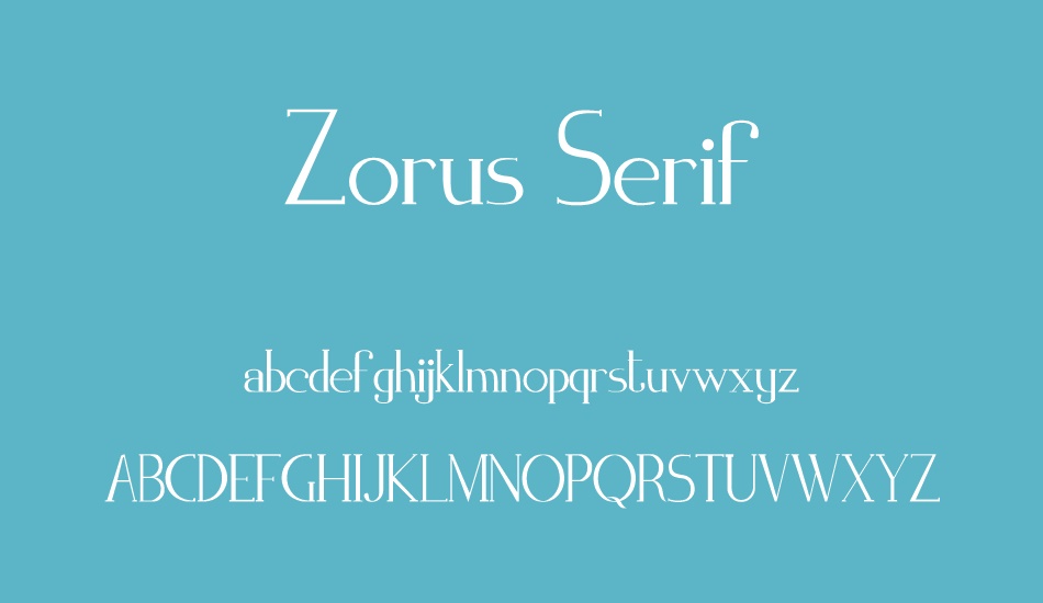 zorus-serif font