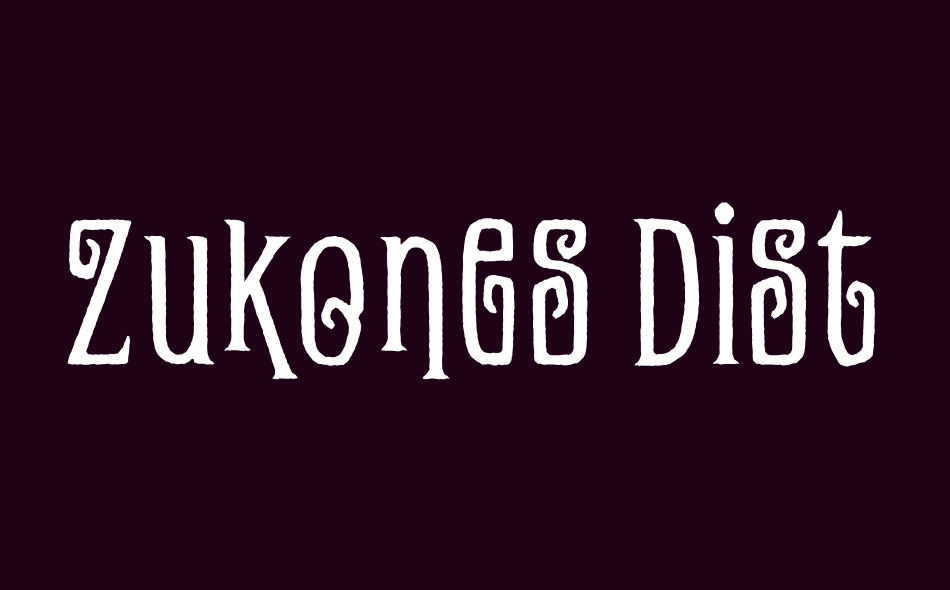 Zukones font big