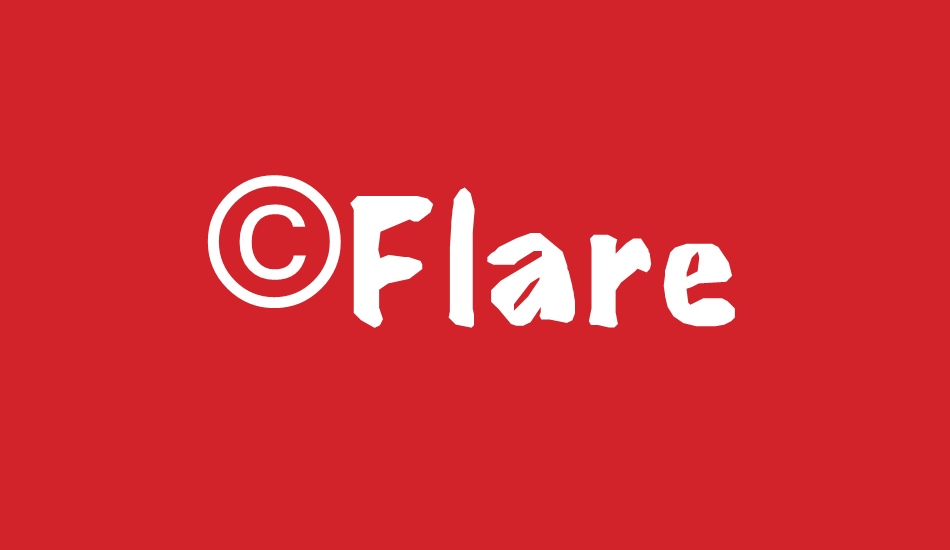 ©Flare font big