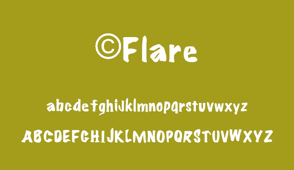 ©Flare font