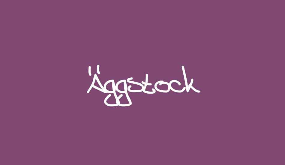 Äggstock font big