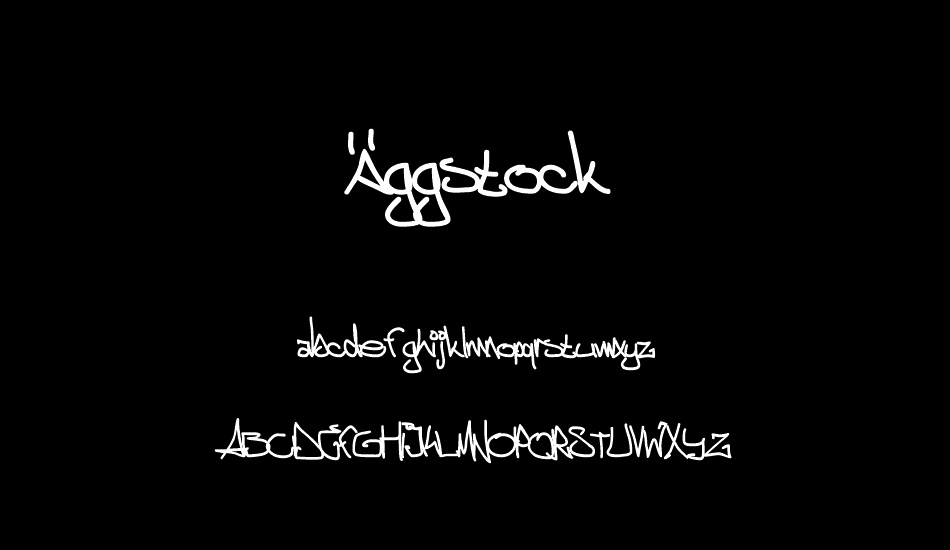 Äggstock font