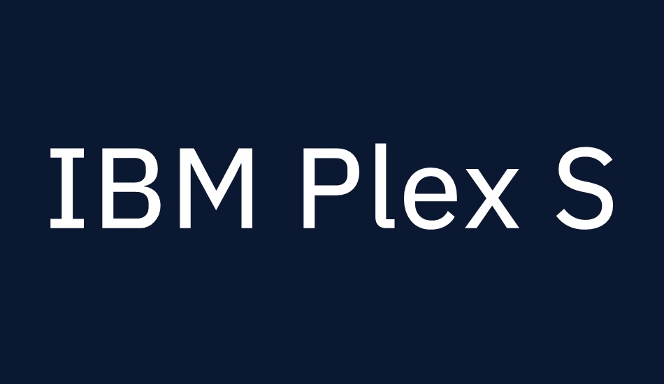 IBM Plex Sans Text font big