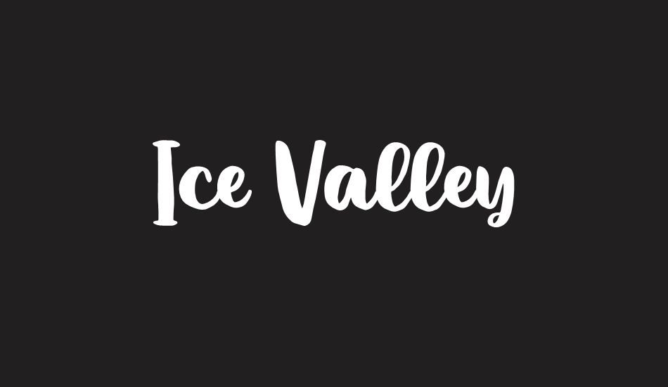 Ice Valley font big