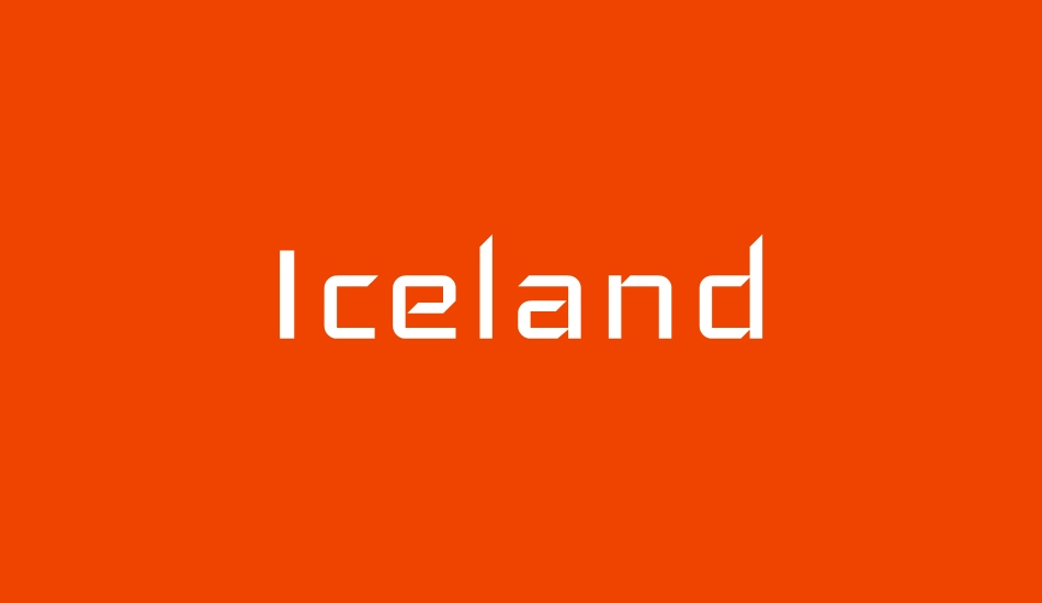 Iceland font big