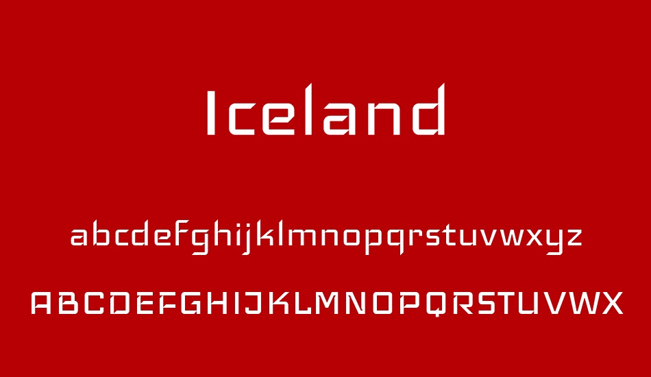 Iceland font