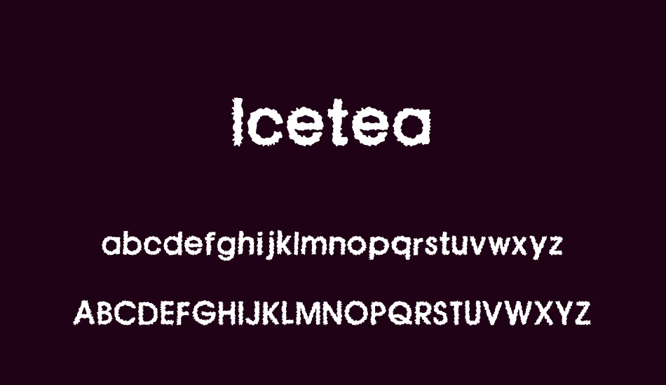 Icetea font