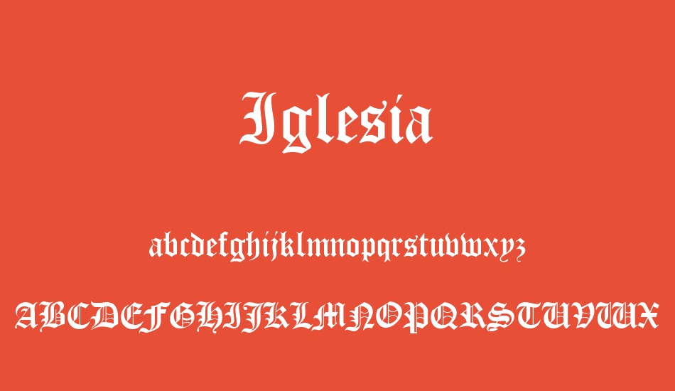 Iglesia font
