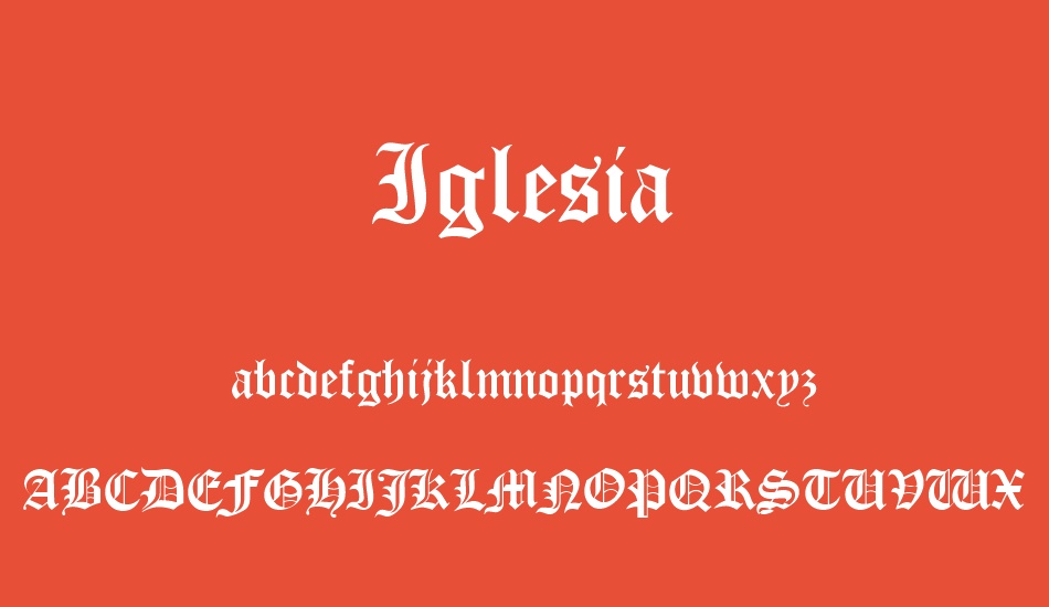 Iglesia font