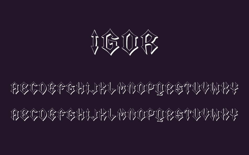 Igor font