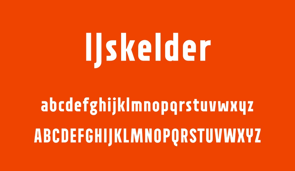 IJskelder font