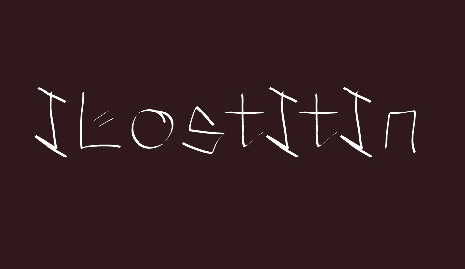 ILostItInTheStreet font big