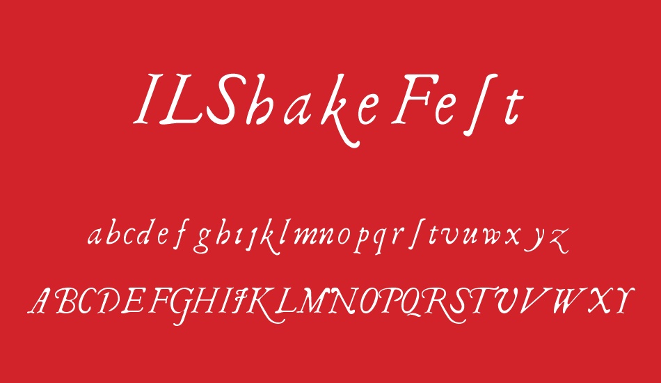 ILShakeFest font