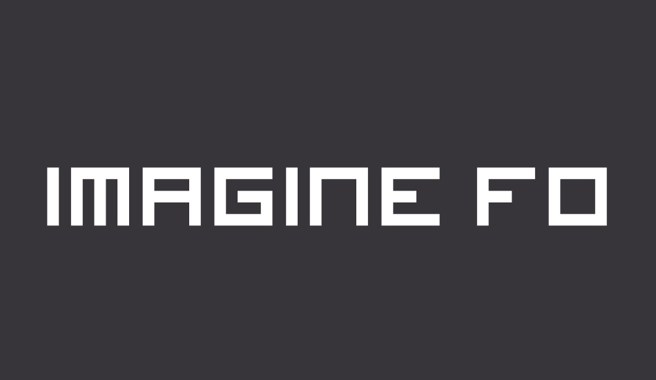 Imagine Font font big