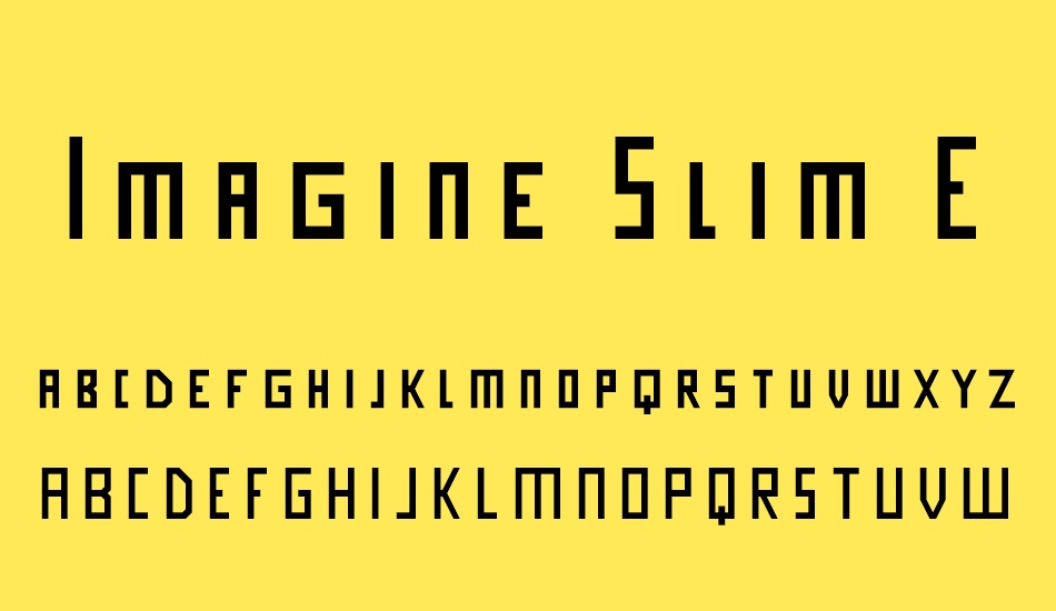 Imagine Slim Extra font