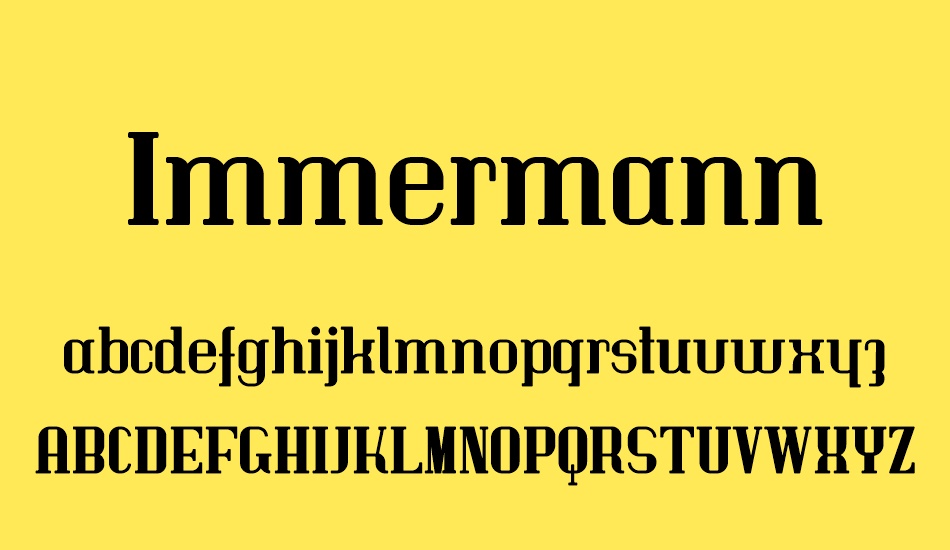 Immermann font