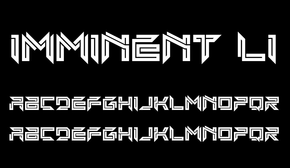 Imminent Line font