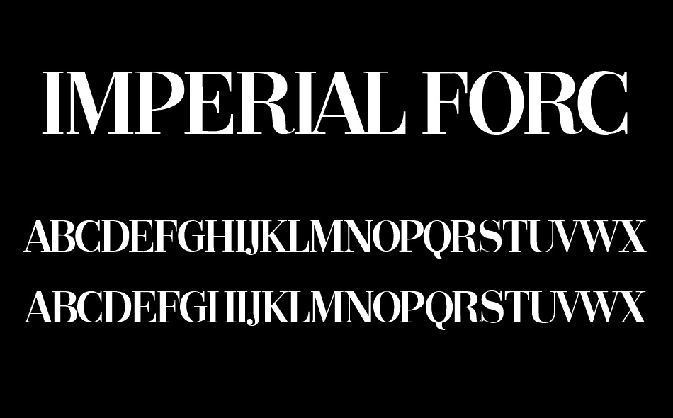 Imperial Force font