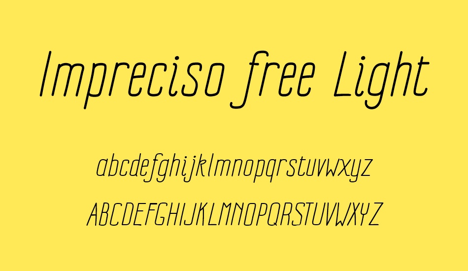 ımpreciso-free-light font