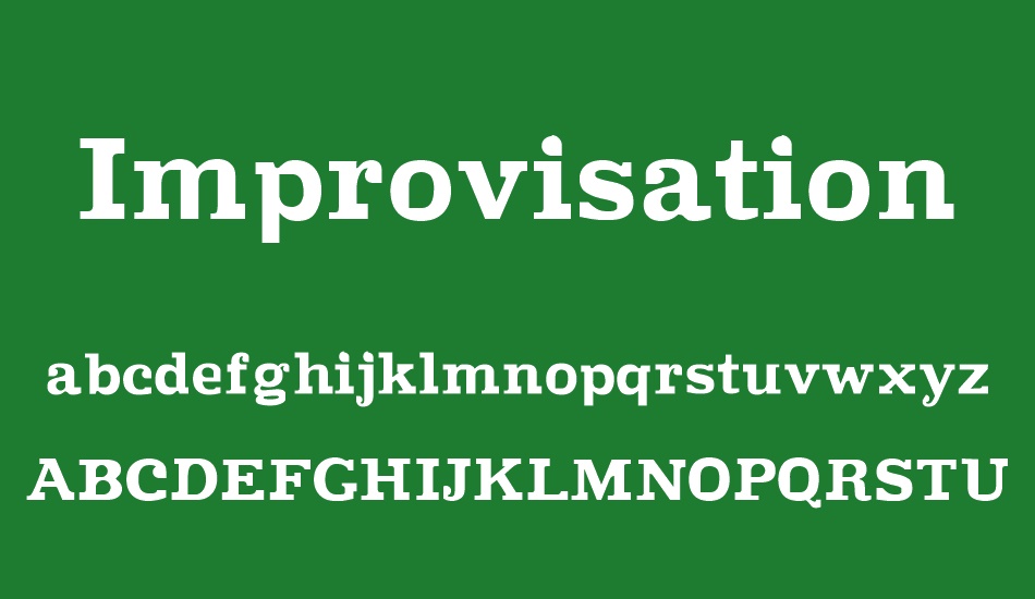 Improvisation font