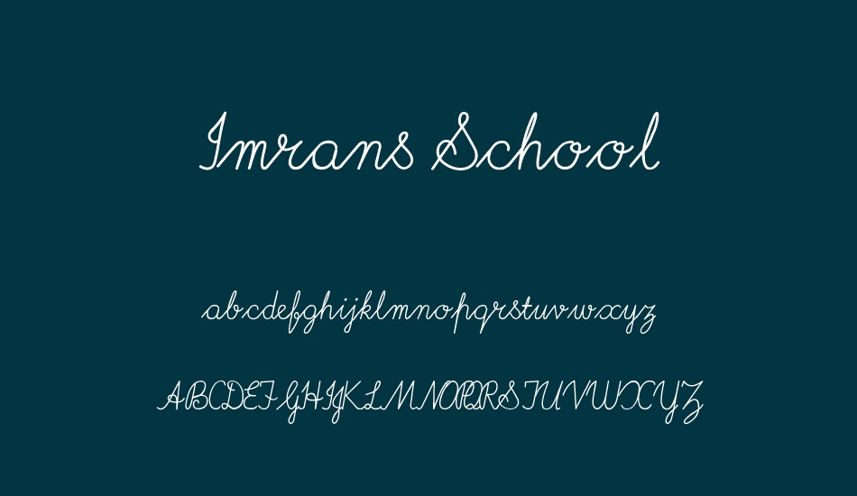 Imrans School font