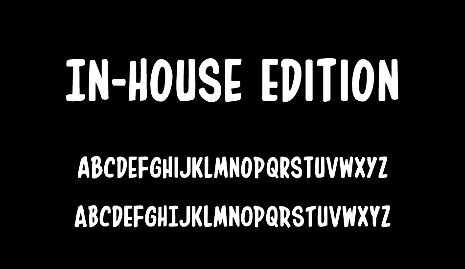 In-House Edition font