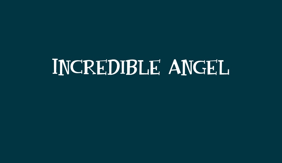 Incredible Angel font big