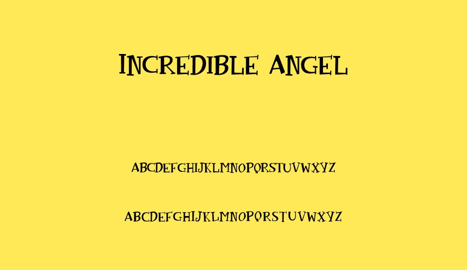Incredible Angel font